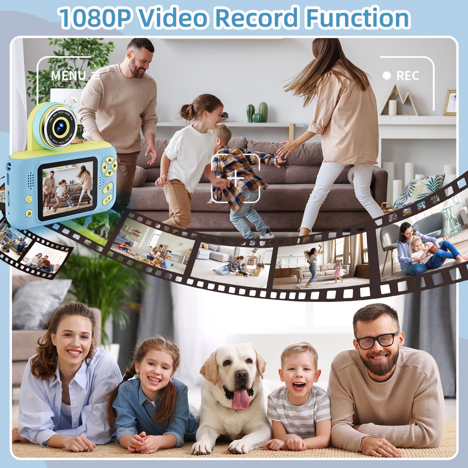 Kids Digital Camera with 32GB SD Card