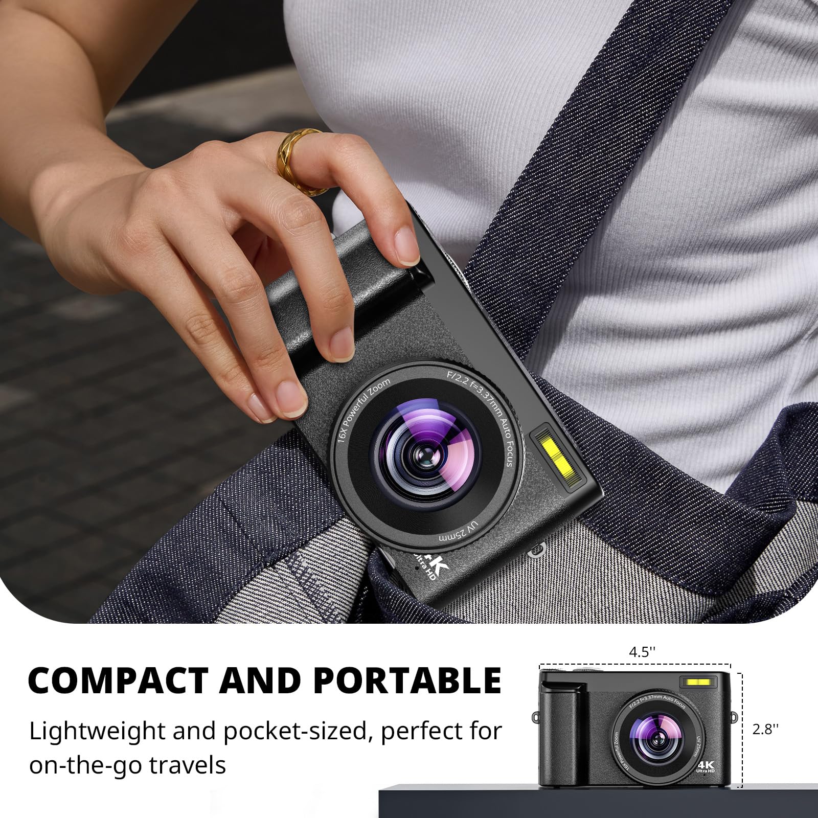 48MP 4K Vlogging Camera 16X Zoom