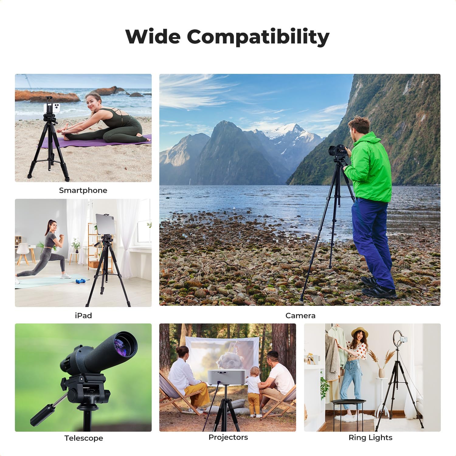 75" Camera Tripod Stand
