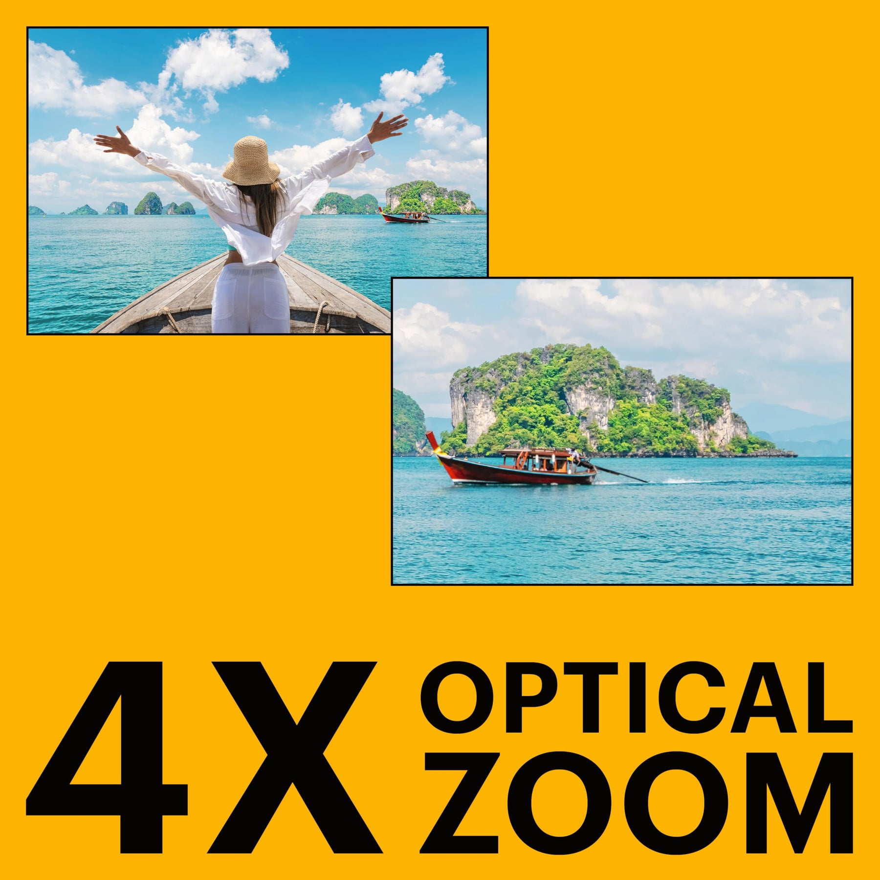 16MP Waterproof Camera 4X Zoom